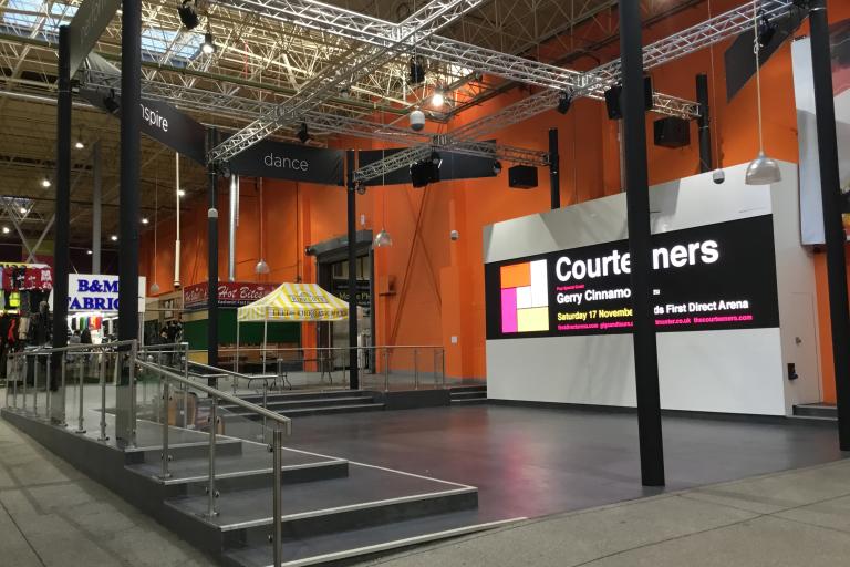 Indoor space at Kirkgate market